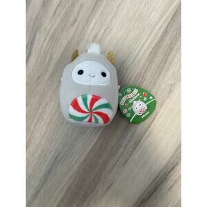 Squishmallows Micromallows Holiday 2.5" Plush NISSA w/Tag PEPPERMINT YETI
